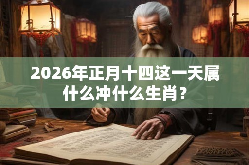 2026年正月十四这一天属什么冲什么生肖? 2026年正月十四这一天属什么冲什么生肖?