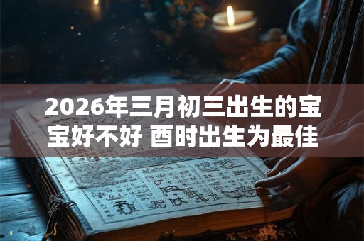 2026年三月初三出生的宝宝好不好 酉时出生为最佳