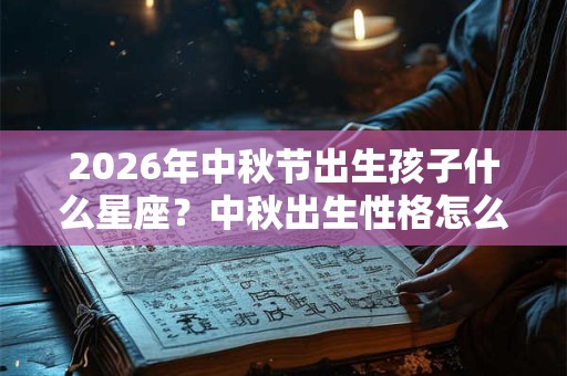 2026年中秋节出生孩子什么星座？中秋出生性格怎么样？