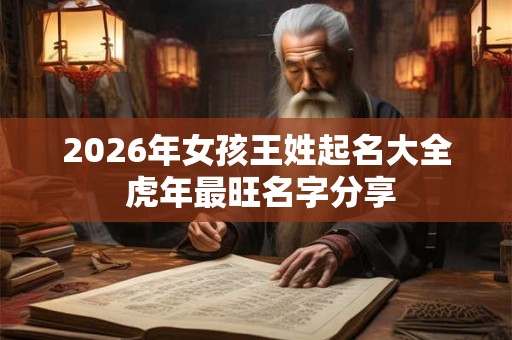 2026年女孩王姓起名大全 虎年最旺名字分享 2026年女孩王姓起名大全 虎年最旺名字分享