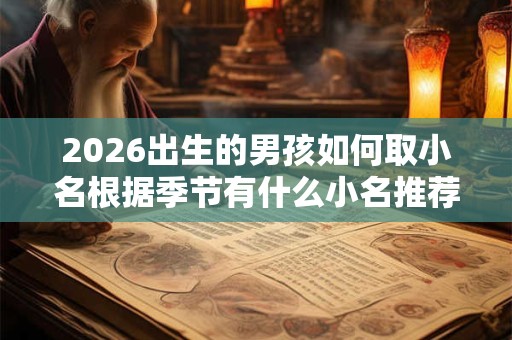 2026出生的男孩如何取小名根据季节有什么小名推荐？