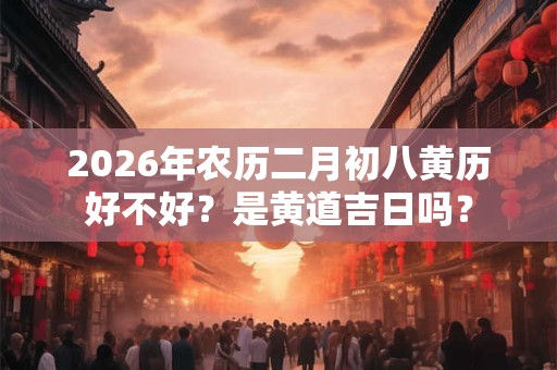 2026年农历二月初八黄历好不好？是黄道吉日吗？