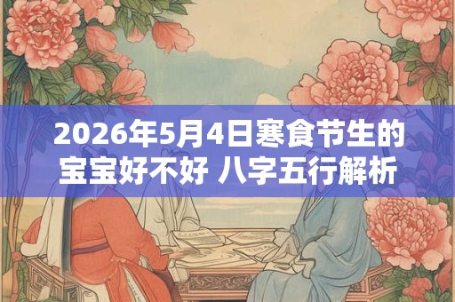 2026年5月4日寒食节生的宝宝好不好 八字五行解析
