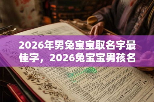 2026年男兔宝宝取名字最佳字，2026兔宝宝男孩名字推荐