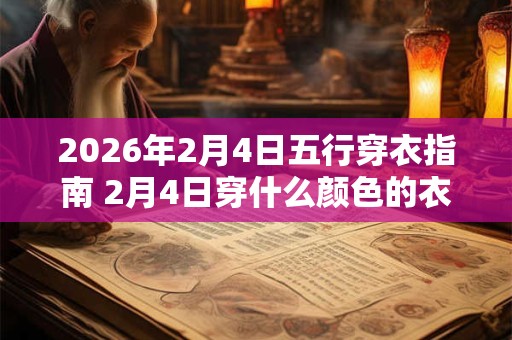 2026年2月4日五行穿衣指南 2月4日穿什么颜色的衣服