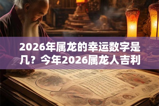 2026年属龙的幸运数字是几?今年2026属龙人吉利颜色查询 2026年属龙的幸运数字是几?今年2026属龙人吉利颜色查询