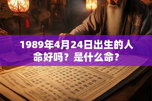 1989年4月24日出生的人命好吗？是什么命？