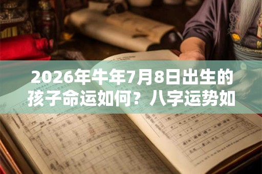 2026年牛年7月8日出生的孩子命运如何？八字运势如何
