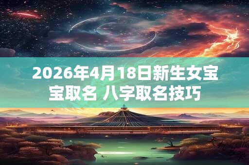 2026年4月18日新生女宝宝取名 八字取名技巧