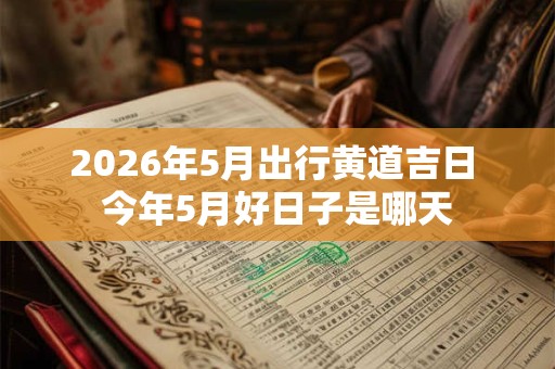 2026年5月出行黄道吉日 今年5月好日子是哪天