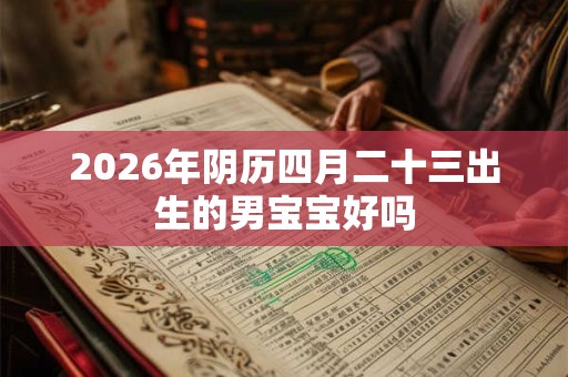 2026年阴历四月二十三出生的男宝宝好吗