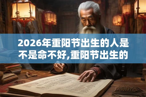 2026年重阳节出生的人是不是命不好,重阳节出生的人阳气重吗? 2026年重阳节出生的人是不是命不好,重阳节出生的人阳气重吗?