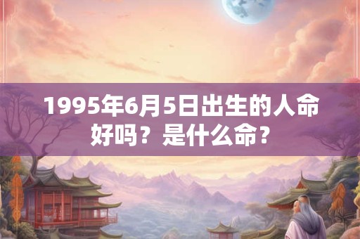1995年6月5日出生的人命好吗？是什么命？
