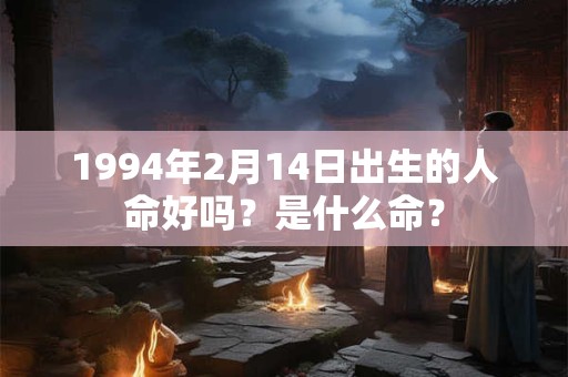 1994年2月14日出生的人命好吗?是什么命? 1994年2月14日出生的人命好吗?是什么命?