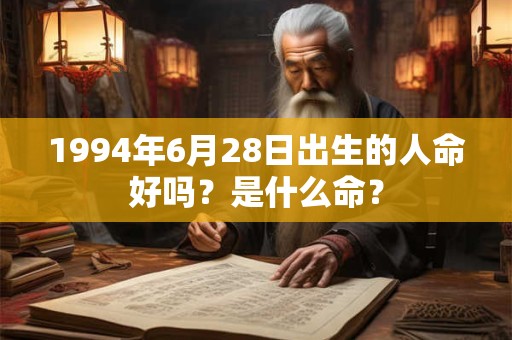 1994年6月28日出生的人命好吗?是什么命? 1994年6月28日出生的人命好吗?是什么命?