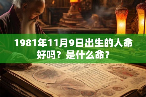1981年11月9日出生的人命好吗?是什么命? 1981年11月9日出生的人命好吗?是什么命?