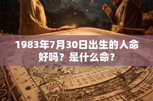 1983年7月30日出生的人命好吗？是什么命？