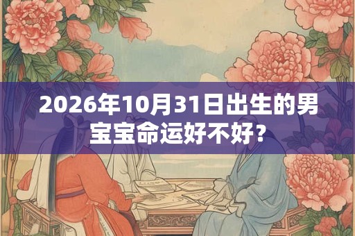 2026年10月31日出生的男宝宝命运好不好？