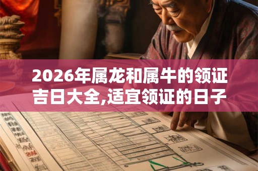 2026年属龙和属牛的领证吉日大全,适宜领证的日子 2026年属龙和属牛的领证吉日大全,适宜领证的日子