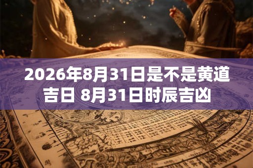 2026年8月31日是不是黄道吉日 8月31日时辰吉凶 2026年8月31日是不是黄道吉日 8月31日时辰吉凶