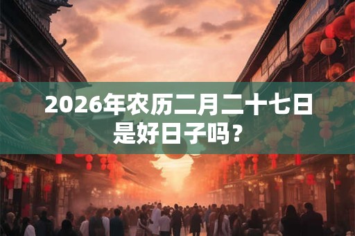 2026年农历二月二十七日是好日子吗? 2026年农历二月二十七日是好日子吗?