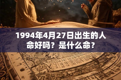 1994年4月27日出生的人命好吗？是什么命？