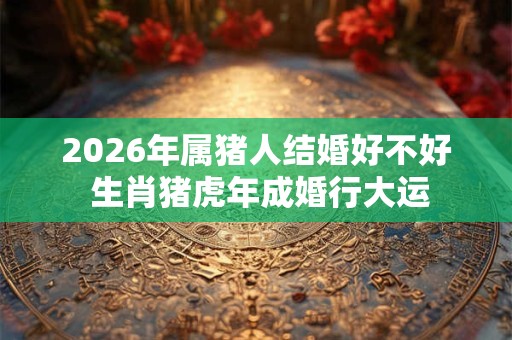 2026年属猪人结婚好不好 生肖猪虎年成婚行大运