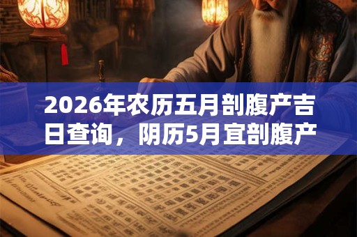 2026年农历五月剖腹产吉日查询,阴历5月宜剖腹产生孩子的日子 2026年农历五月剖腹产吉日查询,阴历5月宜剖腹产生孩子的日子