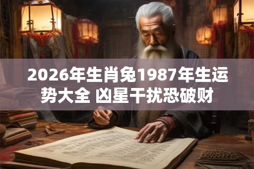 2026年生肖兔1987年生运势大全 凶星干扰恐破财 2026年生肖兔1987年生运势大全 凶星干扰恐破财