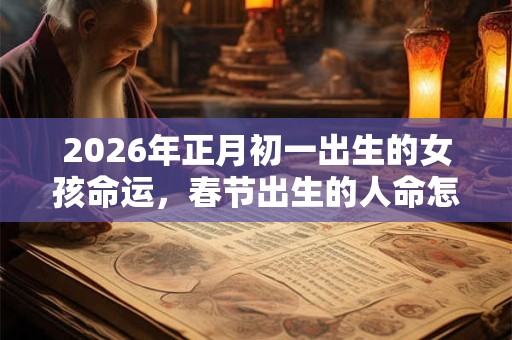 2026年正月初一出生的女孩命运，春节出生的人命怎么样？