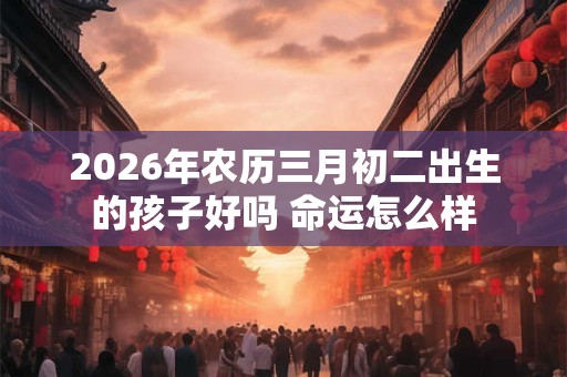 2026年农历三月初二出生的孩子好吗 命运怎么样 2026年农历三月初二出生的孩子好吗 命运怎么样