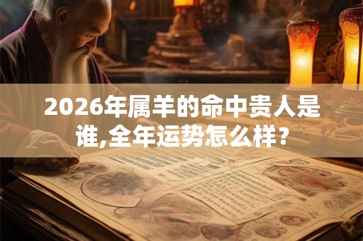 2026年属羊的命中贵人是谁,全年运势怎么样? 2026年属羊的命中贵人是谁,全年运势怎么样?