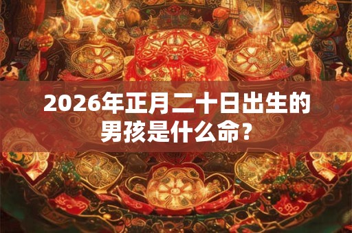 2026年正月二十日出生的男孩是什么命？
