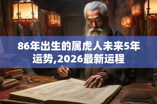86年出生的属虎人未来5年运势,2026最新运程