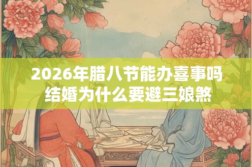 2026年腊八节能办喜事吗 结婚为什么要避三娘煞