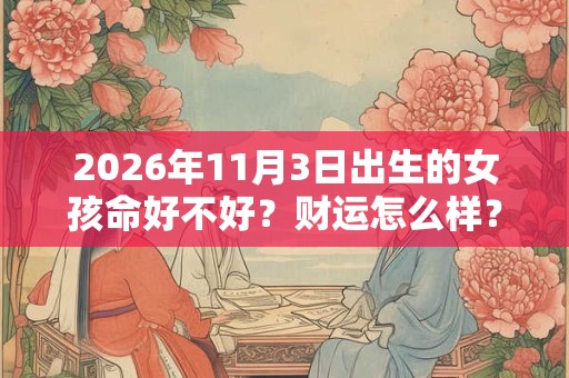 2026年11月3日出生的女孩命好不好?财运怎么样? 2026年11月3日出生的女孩命好不好?财运怎么样?