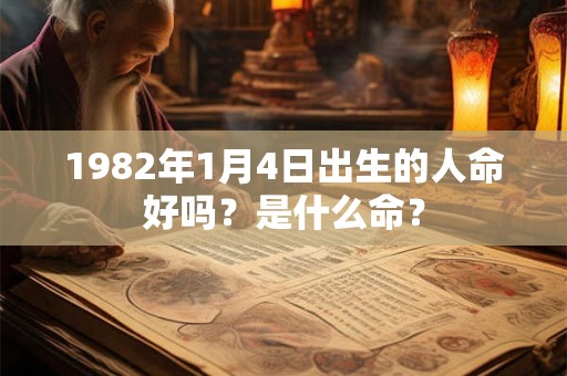 1982年1月4日出生的人命好吗？是什么命？