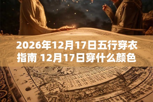 2026年12月17日五行穿衣指南 12月17日穿什么颜色的衣服 2026年12月17日五行穿衣指南 12月17日穿什么颜色的衣服