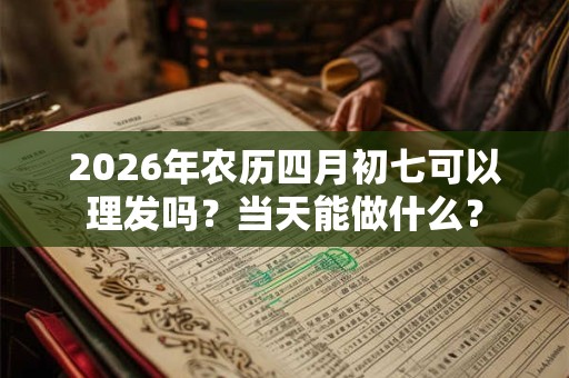 2026年农历四月初七可以理发吗?当天能做什么? 2026年农历四月初七可以理发吗?当天能做什么?
