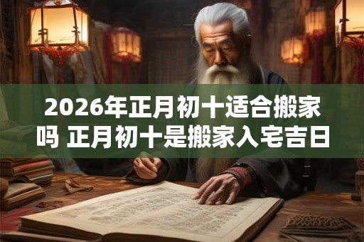 2026年正月初十适合搬家吗 正月初十是搬家入宅吉日吗