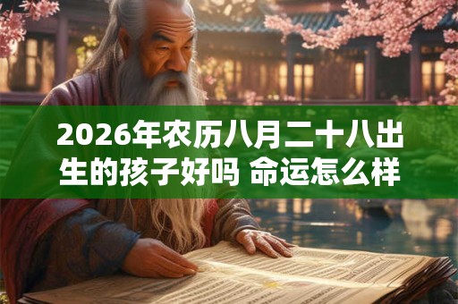 2026年农历八月二十八出生的孩子好吗 命运怎么样 2026年农历八月二十八出生的孩子好吗 命运怎么样