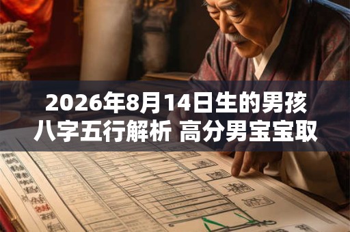 2026年8月14日生的男孩八字五行解析 高分男宝宝取名字 2026年8月14日生的男孩八字五行解析 高分男宝宝取名字