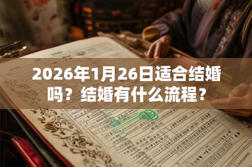 2026年1月26日适合结婚吗？结婚有什么流程？
