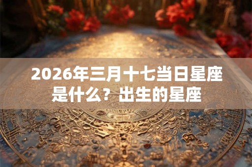 2026年三月十七当日星座是什么？出生的星座