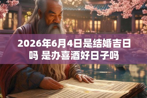 2026年6月4日是结婚吉日吗 是办喜酒好日子吗