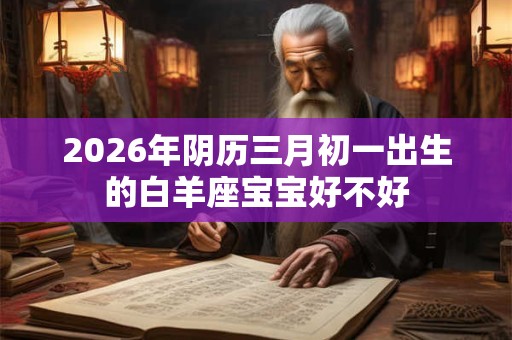 2026年阴历三月初一出生的白羊座宝宝好不好