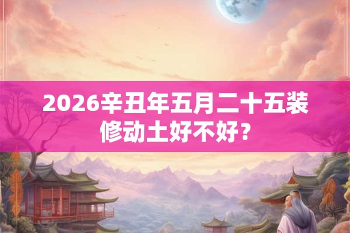 2026辛丑年五月二十五装修动土好不好? 2026辛丑年五月二十五装修动土好不好?