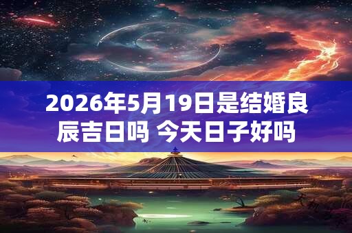 2026年5月19日是结婚良辰吉日吗 今天日子好吗