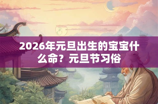 2026年元旦出生的宝宝什么命?元旦节习俗 2026年元旦出生的宝宝什么命?元旦节习俗