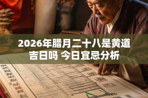 2026年腊月二十八是黄道吉日吗 今日宜忌分析